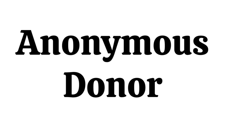 Anonymous donor